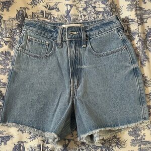 Hollister Light Blue Ultra High Rise 90’s Shorts